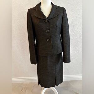 Le Suit Women's Long Sleeve Dress - Dark Gray